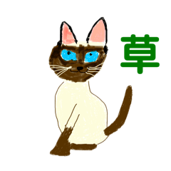 [LINEスタンプ] メモ機能手描きイラスト 猫