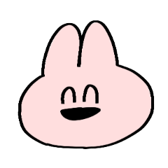 [LINEスタンプ] ニコニコニコニコウサギ