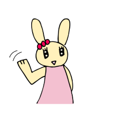 [LINEスタンプ] バニラうさぎ