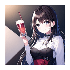 [LINEスタンプ] あっ、お酒を飲みますか？？