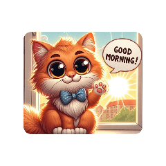 [LINEスタンプ] おはよう子猫