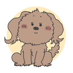 [LINEスタンプ] Shaggy Untrimmed POODLE