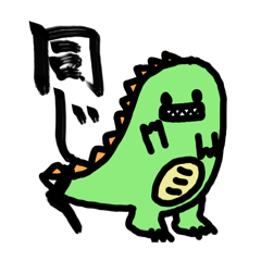 [LINEスタンプ] かいじゅーのギャッチュ！！