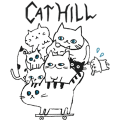 [LINEスタンプ] 動く！Cat Hill