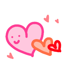 [LINEスタンプ] 毎日使えるシンプルハートでプチハッピー