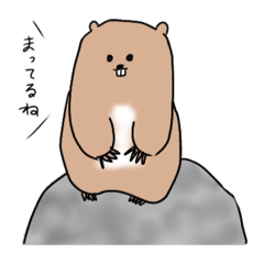 [LINEスタンプ] マーモットのような