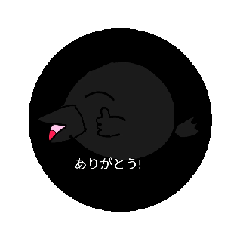 [LINEスタンプ] 手描きカラススタンプ2弾