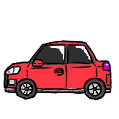 [LINEスタンプ] 赤い車のすたんぷ