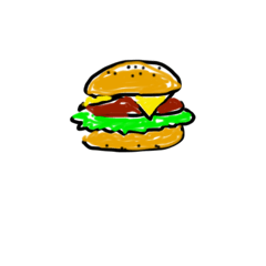 [LINEスタンプ] 食べ物スタンプ  シンプル