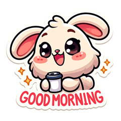 [LINEスタンプ] 元気なうさぎの日常