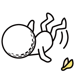 [LINEスタンプ] 頭がゴルフボールの白い子供・日常スタンプ