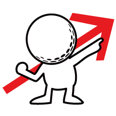 [LINEスタンプ] 頭がゴルフボールの白い子供・ビジネス用の画像（メイン）