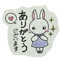 [LINEスタンプ] うさぎのミミちゃんと仲間たち