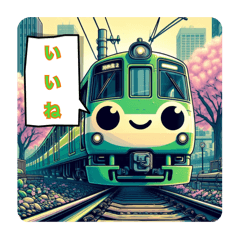 [LINEスタンプ] 電車のキャラクタースタンプの画像（メイン）