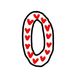 [LINEスタンプ] かわいい数のスタンプ 0〜10