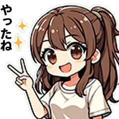 [LINEスタンプ] 色んな表情の女性