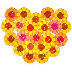 [LINEスタンプ] 花のギフト用の絵文字