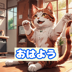 [LINEスタンプ] 猫の表情スタンプ: かわいいジェスチャー