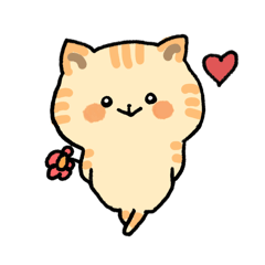 [LINEスタンプ] げんきこねこのお花スタンプ