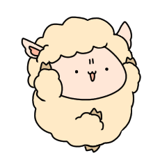 [LINEスタンプ] 眉間にしわが寄った羊1