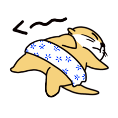 [LINEスタンプ] カワウソてんちゃん