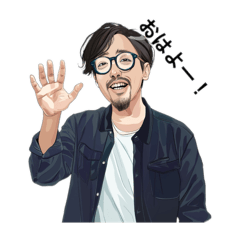 [LINEスタンプ] らきお似顔絵スタンプ1