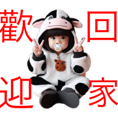 [LINEスタンプ] うちの牛牛が一番かわいいですの画像（メイン）