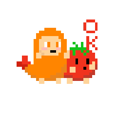 [LINEスタンプ] エビフライ達のドット絵スタンプ