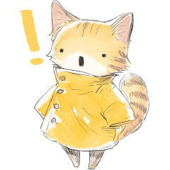 [LINEスタンプ] 黄色い幸せな猫 1