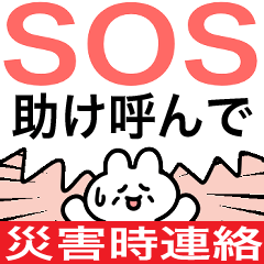 [LINEスタンプ] 超使いやすい☆【災害時安否伝達】の画像（メイン）