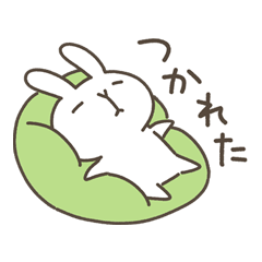 [LINEスタンプ] やる気のないうさぎ～ゆるくお仕事