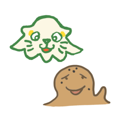 [LINEスタンプ] にゃんだこちゃん と いーぼくん