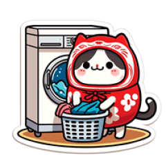 [LINEスタンプ] だるまネコの日常