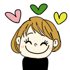 [LINEスタンプ] キュートGIRLさん