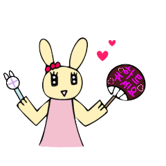 [LINEスタンプ] バニラうさぎさん