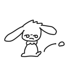 [LINEスタンプ] うさろ（複雑）