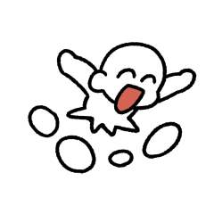 [LINEスタンプ] 体育座りくん(動く)