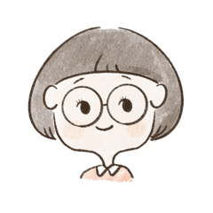 [LINEスタンプ] まるめがねのわたし