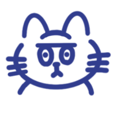 [LINEスタンプ] 表情で伝えるねこ×ブルー