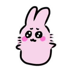 [LINEスタンプ] ぷりちぃうさぎ