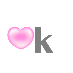 [LINEスタンプ] 使いやすいCuteな文字スタンプ❤️