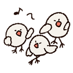 [LINEスタンプ] ゆる白文鳥の敬語スタンプ