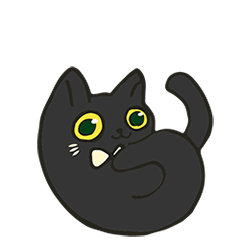 [LINEスタンプ] 私の黒猫の息子