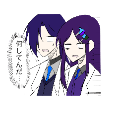 [LINEスタンプ] 新旧代理コンビ