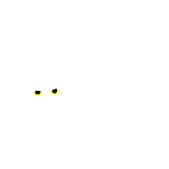 [LINEスタンプ] くろねこシリーズ（白）【汎用】