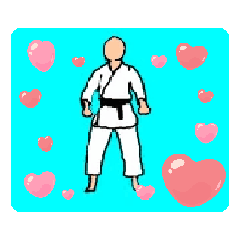 [LINEスタンプ] KARATE  KATA NIDAN