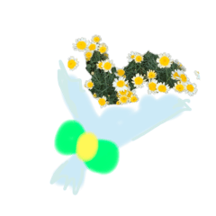 [LINEスタンプ] ちけ お花たち プレゼント花束とか