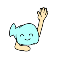 [LINEスタンプ] 腕魚-ウデサカナ