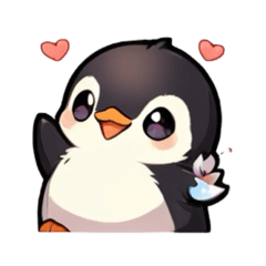 [LINEスタンプ] 可愛いペンギンのスタンプ（アニメ）