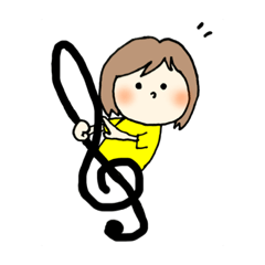 [LINEスタンプ] 音ちゃん♪スタンプ